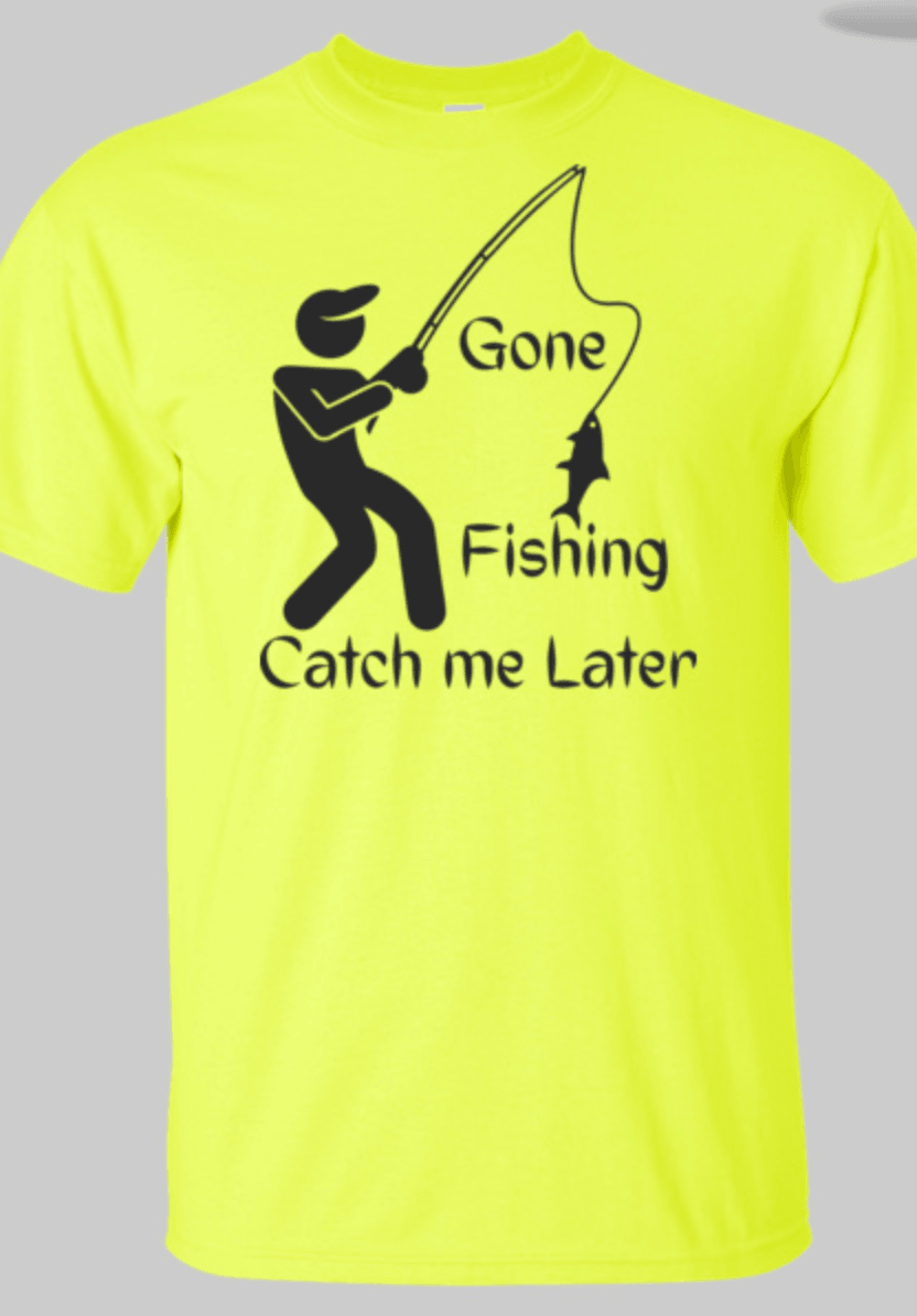 Tall Men's Gone Fishing Safety Green / X-Large Tall
